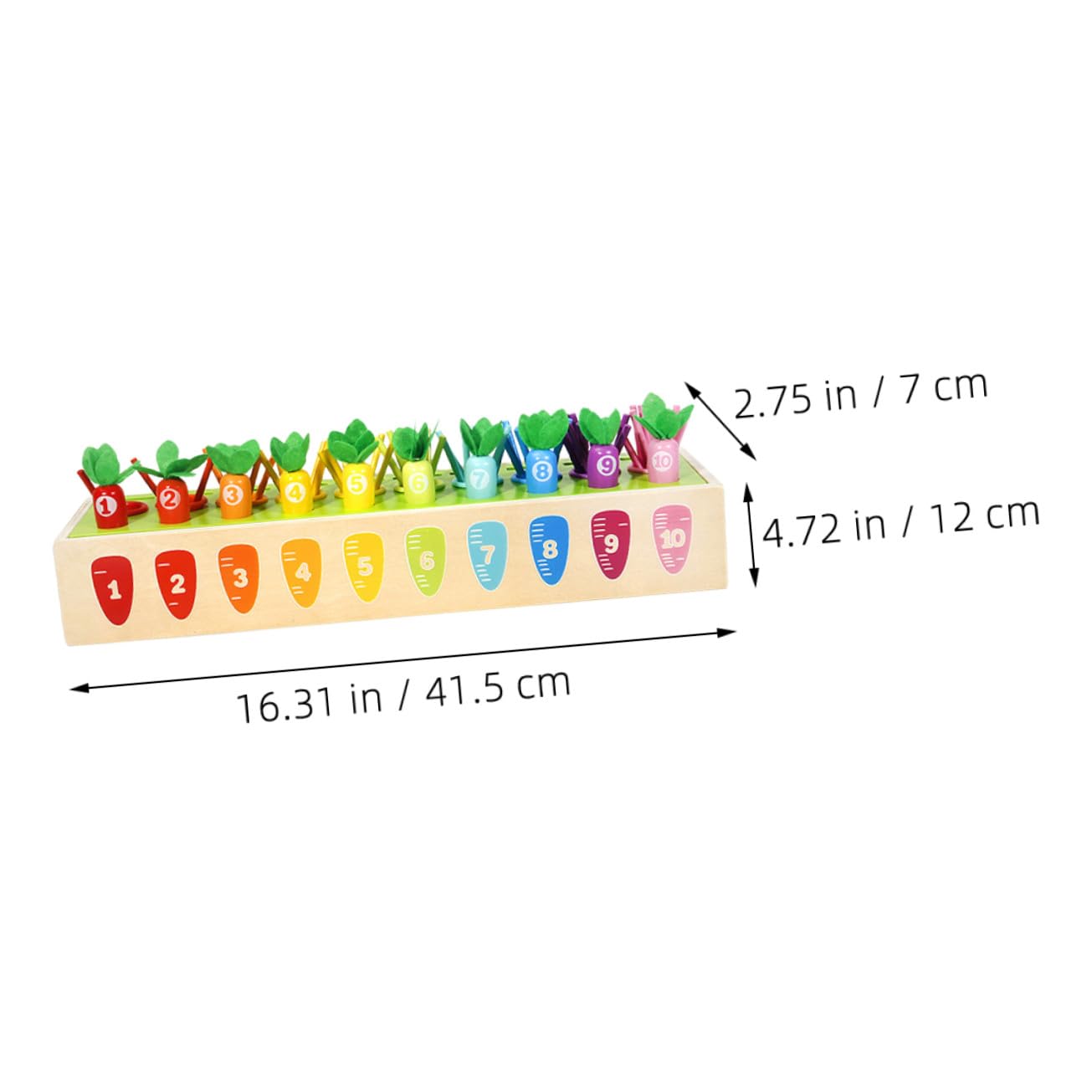 POPETPOP Juguetes para Contar De Bloques para Clasificar Números Juguete De Madera para Preescolar Cognitivo Años Carote para Aprendizaje Interactivo