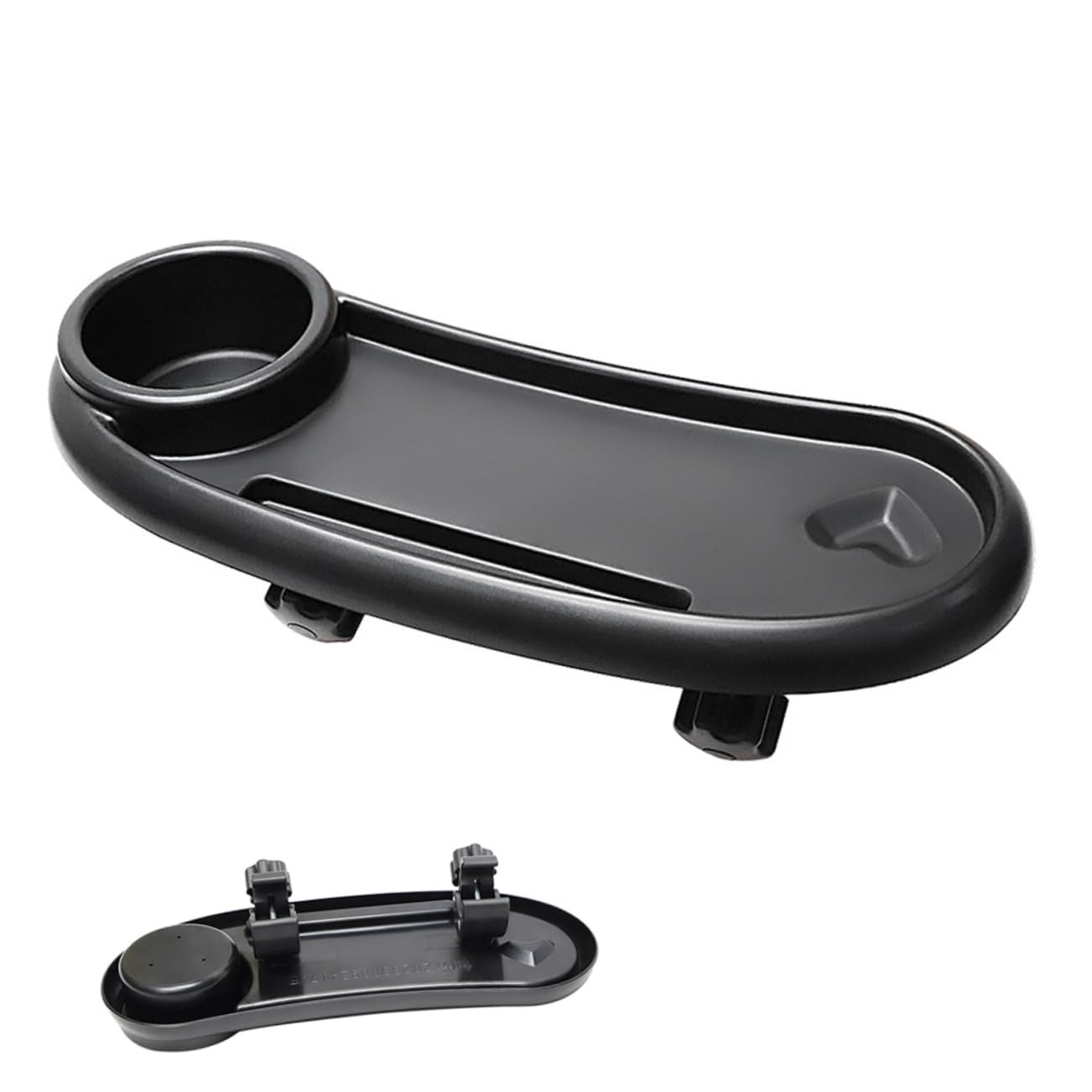 Plateau pour Poussette avec Porte-gobelet, Plastique Noir
