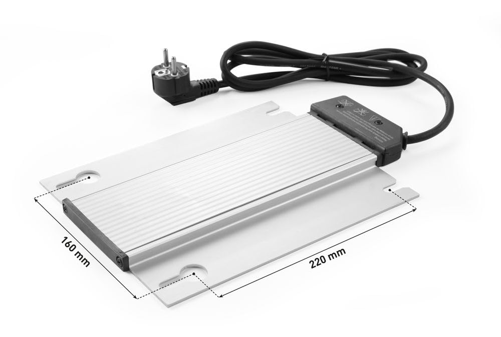 HENDI Grzałka do podgrzewaczy GN1/1, łatwy montaż, podgrzewacz do naczyń, podgrzewacz elektryczny, grzejnik bufetowy, 230V/380W, 300x200x(H)19mm