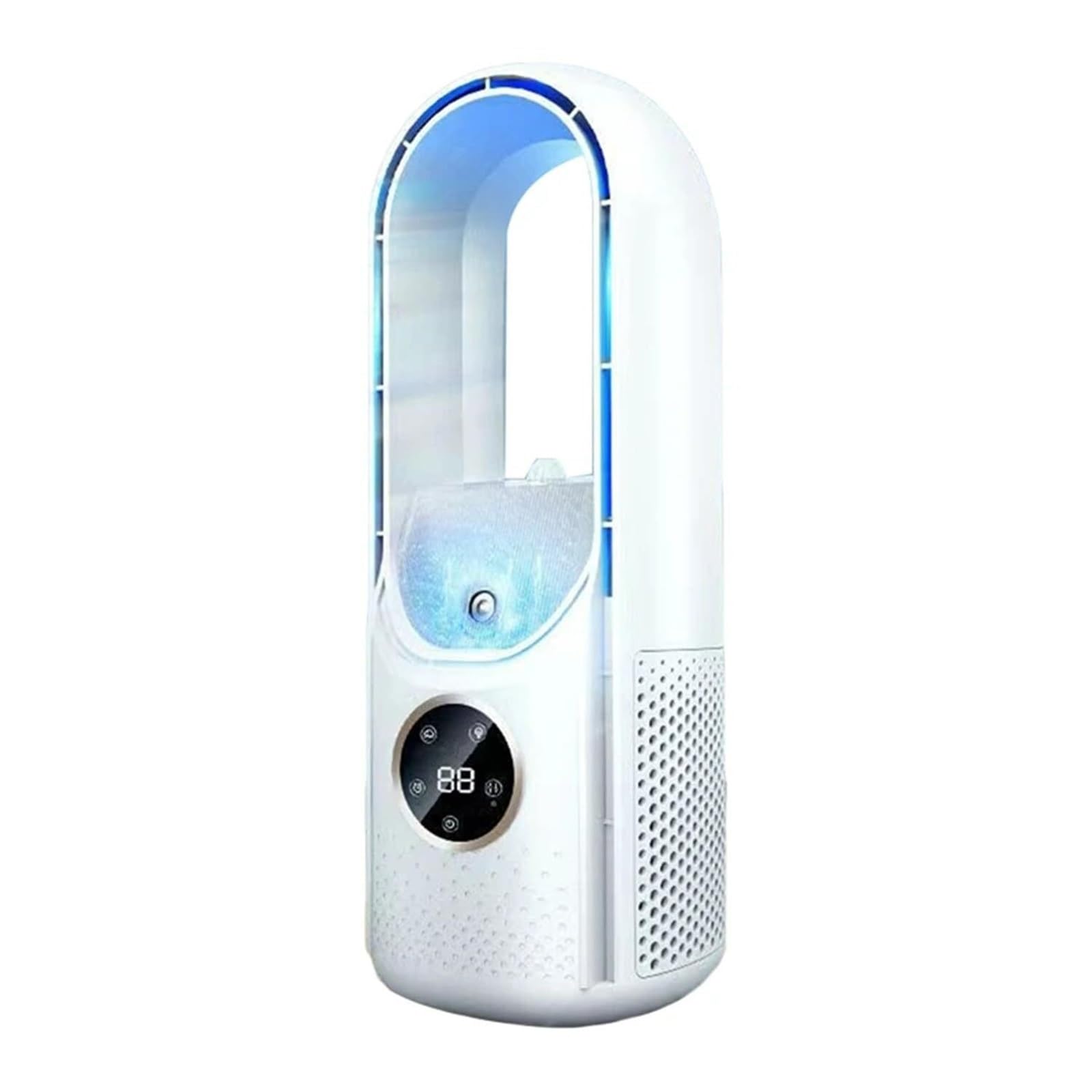 12 Inch Bladeless Desk Fan with 6 Speeds and Digital Display