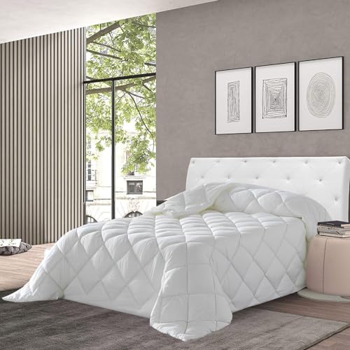 various Relleno Nórdico para Invierno y Otoño, Edredón Cama Nórdico 240 x 220 cm, de Fibra Hueca, 400 gr/m² Transpirable,Suave y antiácaros, Reversible y Moderno 100% Poliéster(Cama150/160-240x220cm)