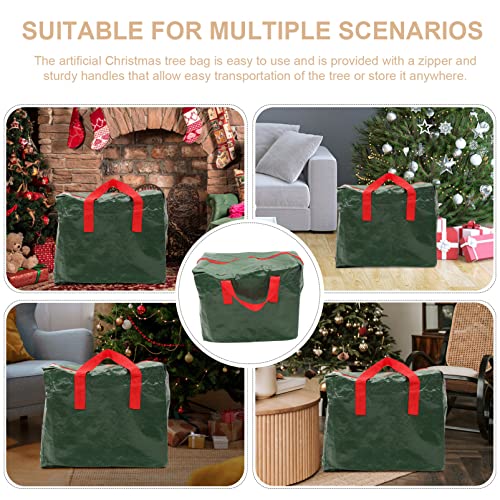 Luxshiny Saco De Armazenamento De Árvore De Natal 46X25x38cm Pequena Caixa De Armazenamento De Árvor