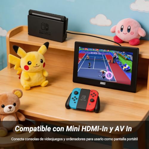 Miniatura 5 de August Da100d Tv Portátil Tdt 10 Pulgadas Led, Mini Televisión Digital Con Red, Batería O 12v, Dvb-T T2 Hdm Usb Jack 3.5, Tele Led Y Grabación, Salón Dormitorio Cocina Coche Camión Caravana - Negro