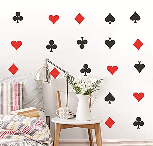 Vinilos Decorativos 48 pcs Juego Poker Negro y Rojo miniatura 3