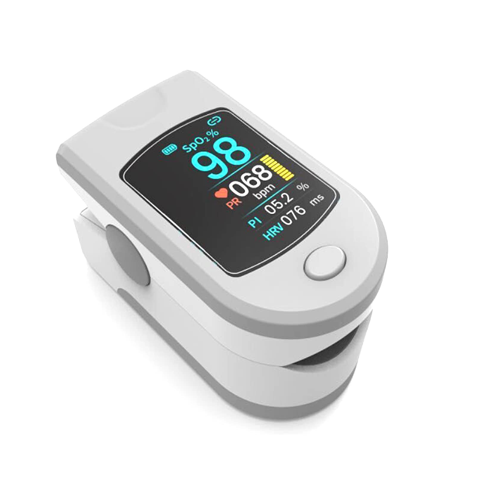 Ossimetro Portatile Monitor Per La Saturazione Di Ossigeno Nel Sangue Pulsossimetro Da Dito SpO2, Precisione Di Misurazione Superiore Registratore Squisito, Compatto E Leggero, Senza Batteria