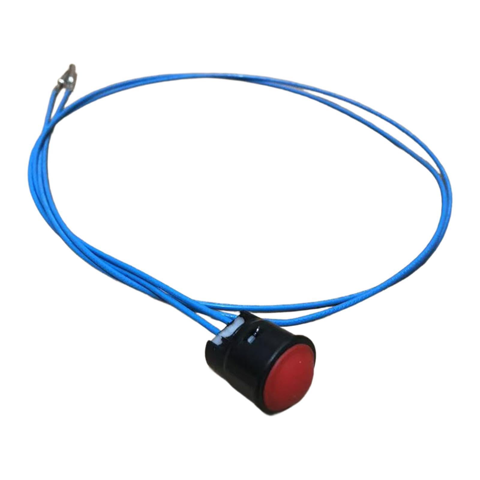 Oshhni Bouton-poussoir Filaire pour Joystick D'excavatrice, Interrupteur de Poignée de Chargeuse pour Professionnels, Fil Rouge à 2 Fils