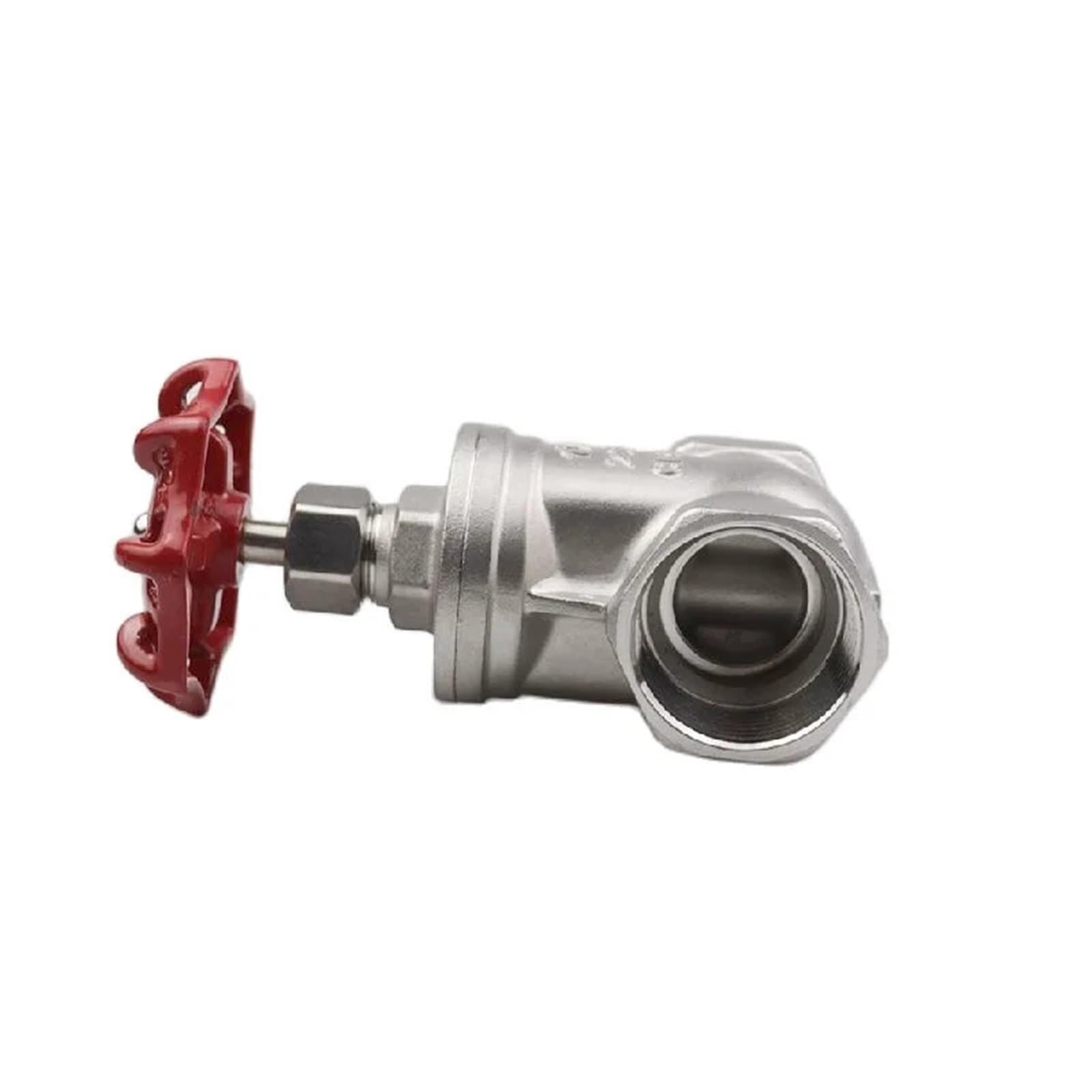 Válvula de compuerta roscada acero inoxidable 1/2", 3/4", 1", 1-1/4" y 2" hembra for tubería agua alta temperatura Para Agua(1-1/4")