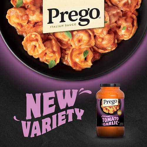 Image of Prego Creamy Tomato Pasta Sauce With Garlic, 24 oz Jar (Pack of 2)