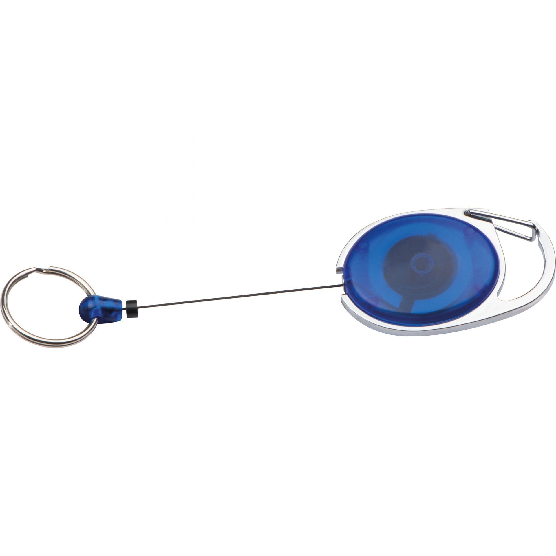 Porta Skipass Blu Trasparente con Portachiavi, Cartellino, Ausweisjojo, Yoyo 10-pc
