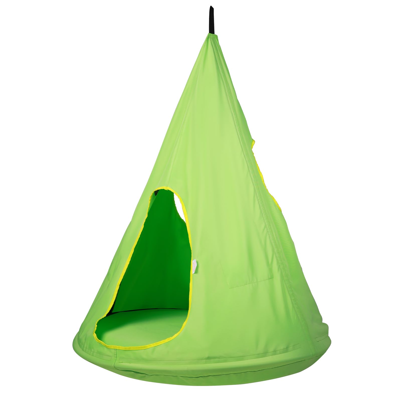 VEVOR Hamac d'enfants 100x132 cm Chaise Balançoire Suspendu Capacité 113 kg avec Corde Réglable Vert