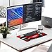 Red Lips Kiss Desk Mat Non-Slip Laptop Writing Pad Large Keyboard Mousepad with Rubber Base 23.6