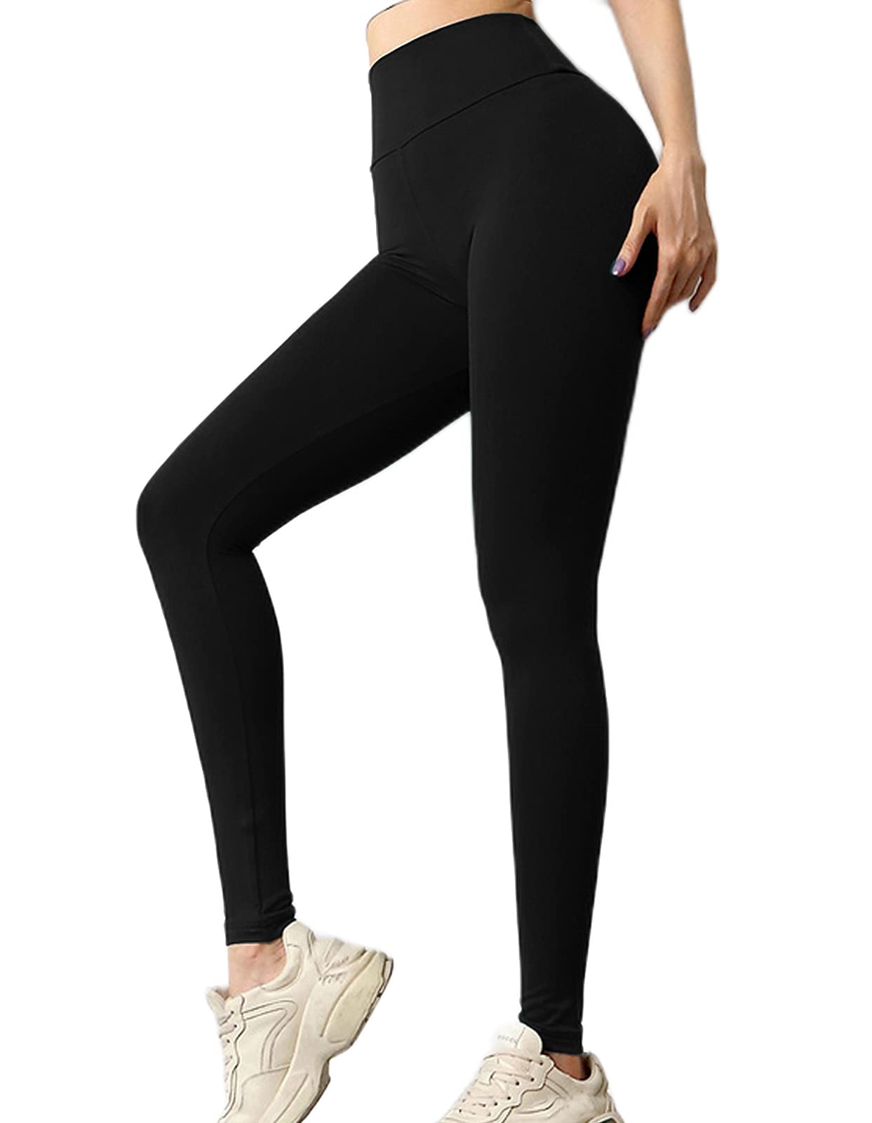 TOPLAZA Leggins Donna Push up Vita Alta Pieghettata Pantaloni Sportivi Yoga