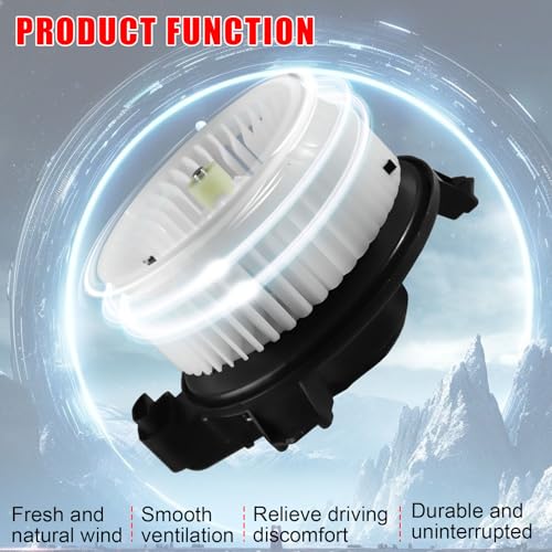 Image of AC Heater Blower Motor Compatible with - Ram 1500 2014-2018 | for Jeep Wrangler 2014-2017, Wrangler JK 2018 - Replace# 68232369AA, 75025, 700308
