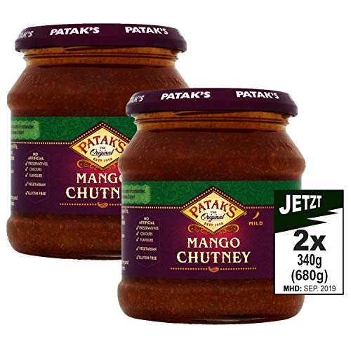 Patak 's Mild Mango Chutney 2 x 340 g (680g) – La India restaurante favorita