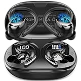 Ecouteurs Bluetooth sans Fil Sport, 2025 Écouteur Bluetooth 5.4 avec 4 ENC Mic, 60+Hrs Ec...