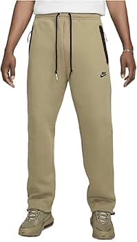 ★★Nike★★ Tech Woven Open Hem Pants M Parachute Beige Bla NIKE Nike Tech Woven Pants OS - Men's Parachute-Beige-Black