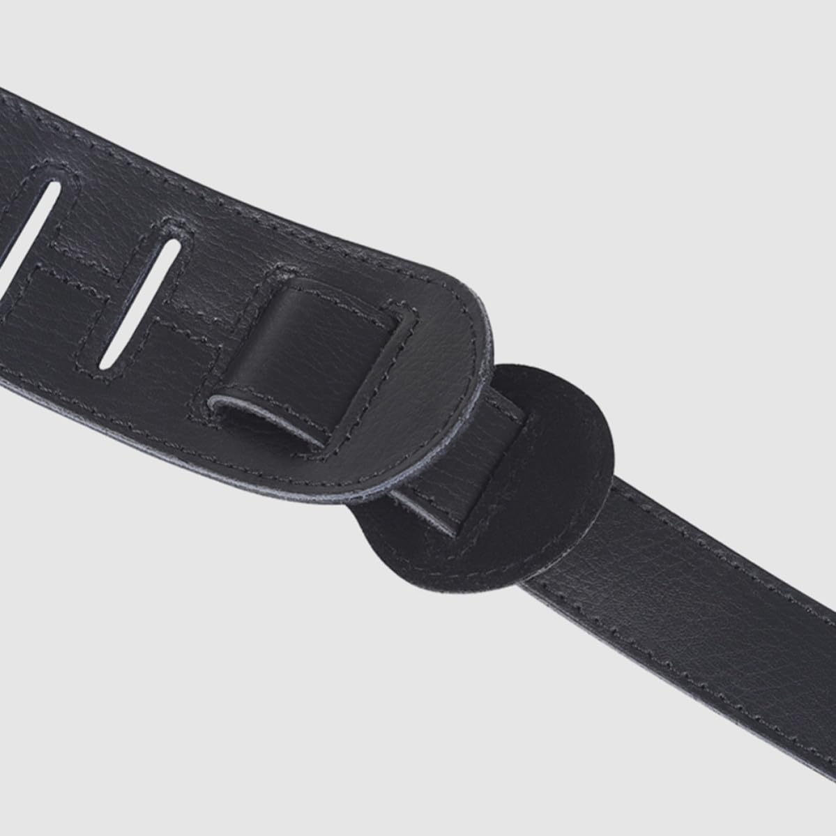 Correa de Guitarra de Cuero Negro Correa de Repuesto para Guitarra Resistente al Desgaste Reduce la Fatiga y Eléctrica