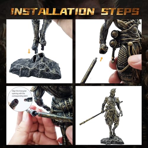 Figura Sun Wu Kong Decoración Hogar 7.7 in PVC miniatura 5