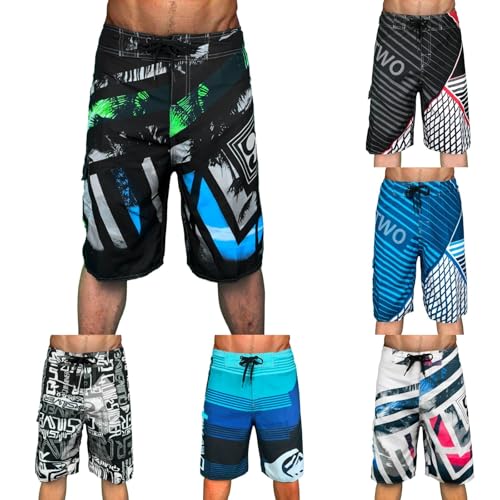 Générique Maillot Short de Bain Homme Piscine Séchage Rapide Surf l'été Hawaïen Short de Plage Imprimé
