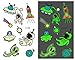 Produktbild 5pcs Space Man Tattoo für Kinder Glowing Dark Taty Wasserdichte Fake Luminous Tattoo Aufkleber Body Art Cartoon Tatto-Ei-058