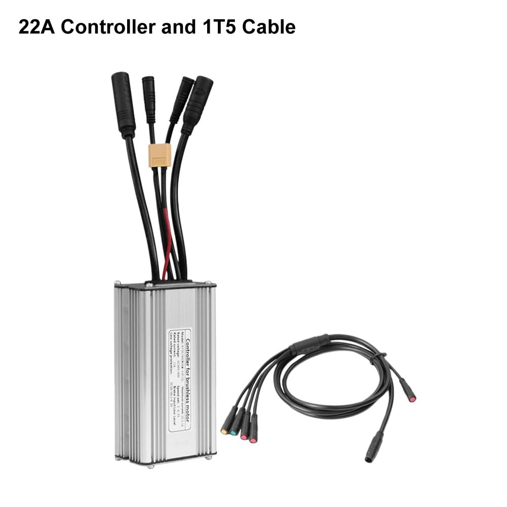 Controller brushless per bici elettrica da 36 V/48 V, 22 A, 500 W, per parti KT con cavo 1T5