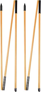 Ronyme 2Pcs Golf Alignment Sticks Golf Swing Trainer Foldable Alignment Rods Golf Aiming Sticks for Exercise, Aiming, Putting, Full Swing Practice, Orange