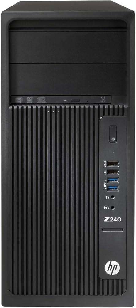 HP Z240 Torre Workstation PC de escritorio, Intel Core i5-6500T, 8 GB de RAM, 256 GB SSD, WiFi, Bluetooth, teclado QWERTY de EE. UU., Windows 11 Pro (reacondicionado)