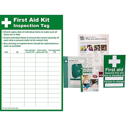 Buy Safety First Aid First Aid Kit Inspection Tag, 20x30cm Pack of 10
