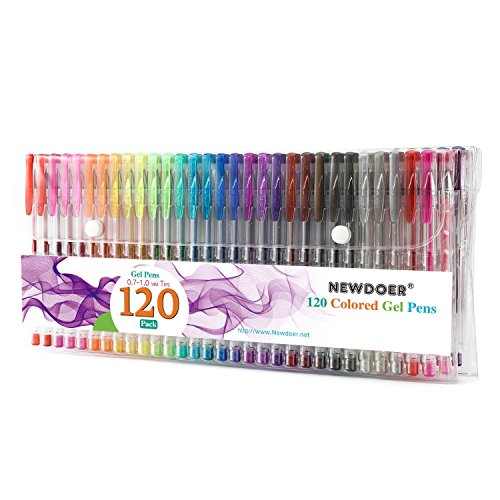 Newdoer, penne gel in 120 colori unici 120 Pens