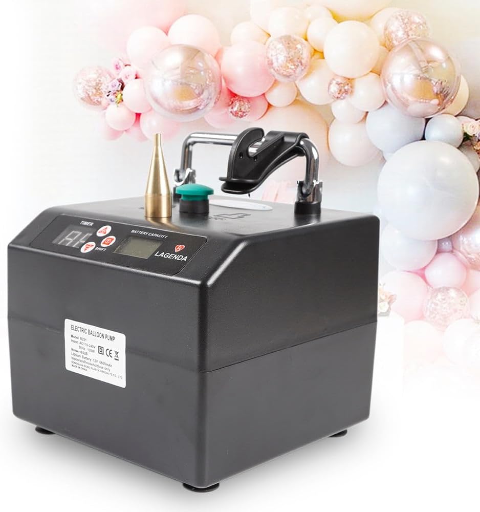 Electric Balloon Inflator Portable 1 Tip Electric Balloon Air Pump Inflator Blower Party Decor