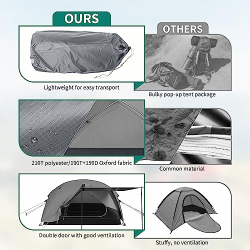 YITAHOME Tenda da campeggio 3-4 persone