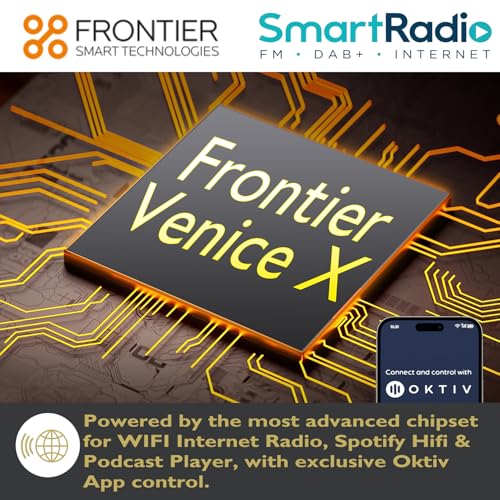 Image of MS5 Upgrade Premium Internet Radio,Spotify HiFi,Bluetooth Stereo System for Home with CD Player,FM Radio, Acoustic Wood Cabinet,AUX & USB Input,50 Presets, OKTIV APP & Remote Control- Walnut