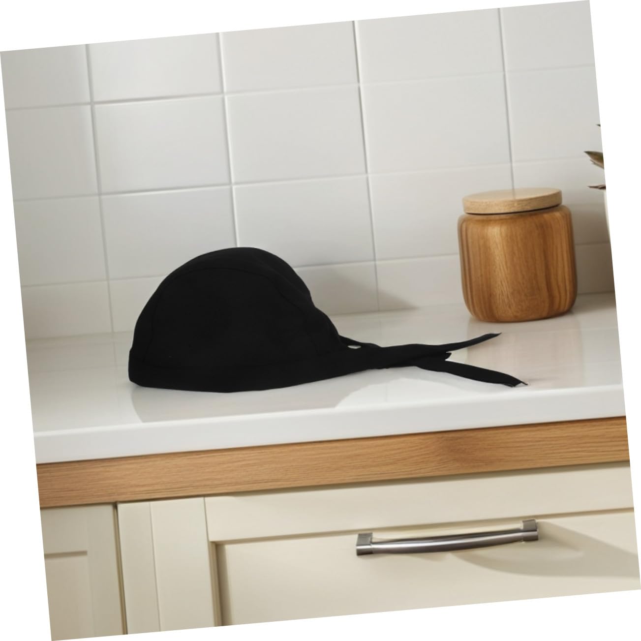 Gorro de Cocina Negro 12 Piezas de Algodón para Personal de Servicio | Uso Versátil y Elástico, Restaurante y Hotel, Estilo Profesional Moderno