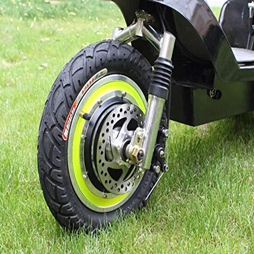 12inch Electric Scooter Conversion Kit 24V 36V 48V 350W Hub Motor DC Brushless Controller Twist Reverse Throttle and Brake for Mobility Scooter, Motor Vehicle Accessories (48V 350W Scooter Kit)