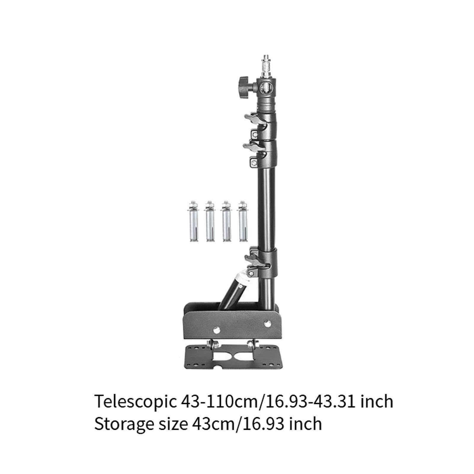 Brazo Articulado de Montaje en Pared, Soporte de Pared para Trípode, Fácil Instalación, Brazo Articulado Triangular de Montaje en Pared con Base Trian