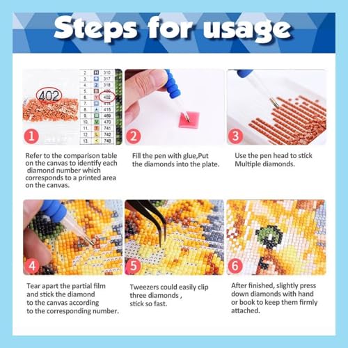 Broderie Diamant Kit Complet Dinosaure 5D DIY Strass Point de Croix - 6