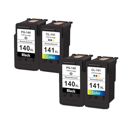 Cartucho de Tinta Pg140 cl141 Compatible con Pixma MG4110, MG4210, MG3110, MG3210, MG2210, MG3510, MG2580, MG3610, IP2880(2Black 2Color)