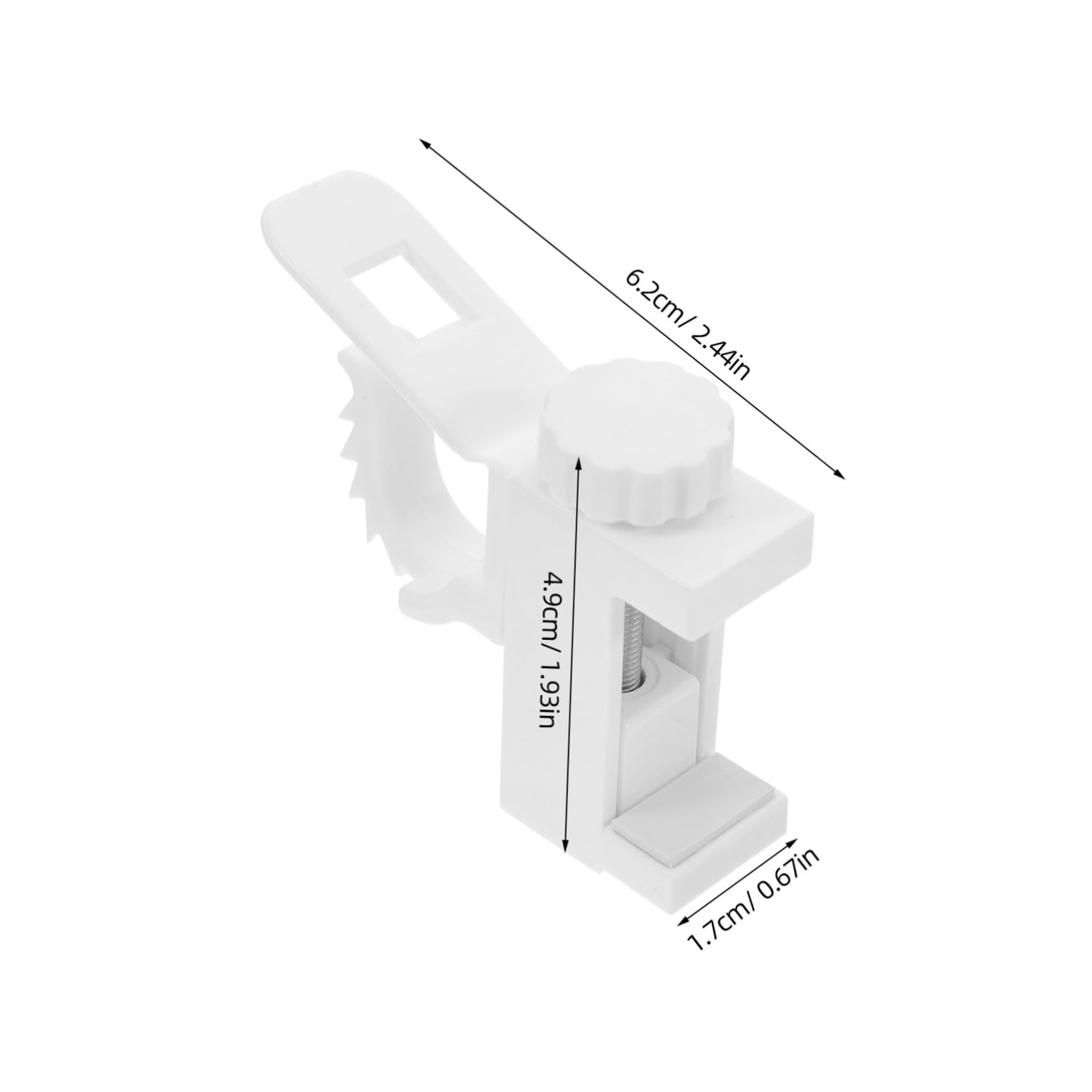 GANAZONO 2Pcs Adjustable No Drill Curtain Rod Holders Plastic Brackets for Easy Installation for Home Rv Use Fits Various Window Durable Stylish Design