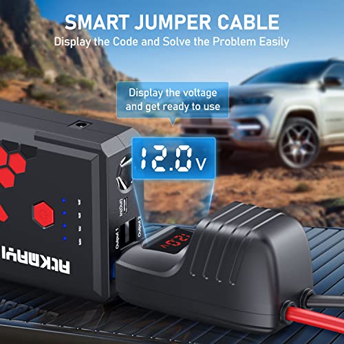 Atkmayi 3000A Jump Starter Battery Pack, 20000Mah Car Battery Booster For Up To 10.0L Gas And 8.0L Diesel Engines, Portable Jump Starter Box With Type-C Quick Charge 3.0 And Led Light #TOP4
