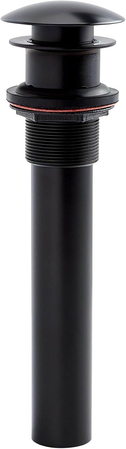 Signature Hardware 908927 1-1/2" Mushroom Style Pop-Up Bathroom Drain - Matte Black