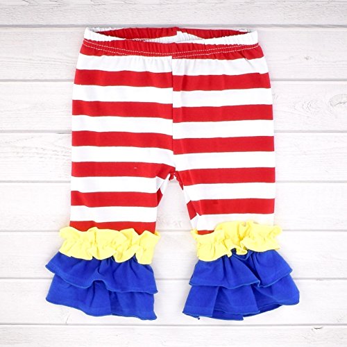 Image of Unique Baby Toddler Girls 2pc Capri Pants Outfit Set with Top