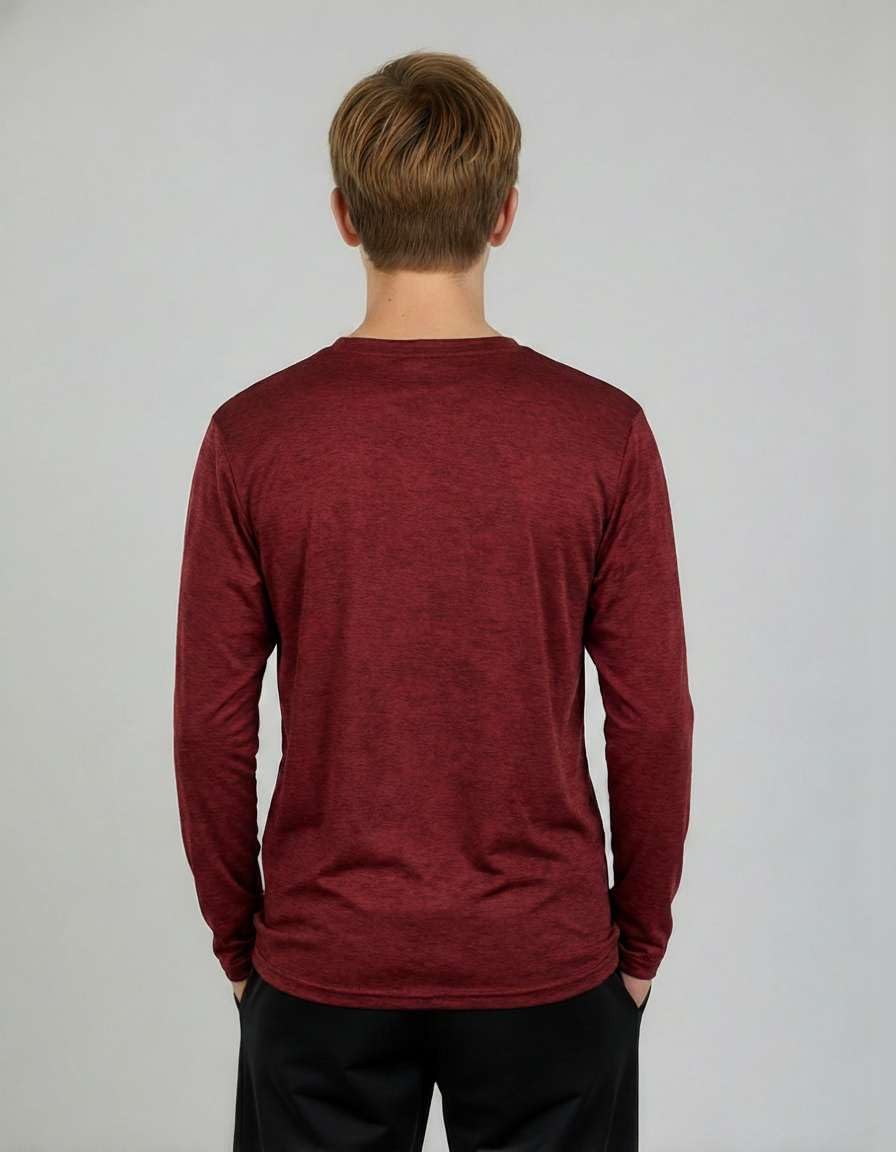 Real Essentials 4 Pack: Boys Youth Dry-Fit Moisture Wicking Active Athletic Performance Long-Sleeve T-Shirt - Image 6