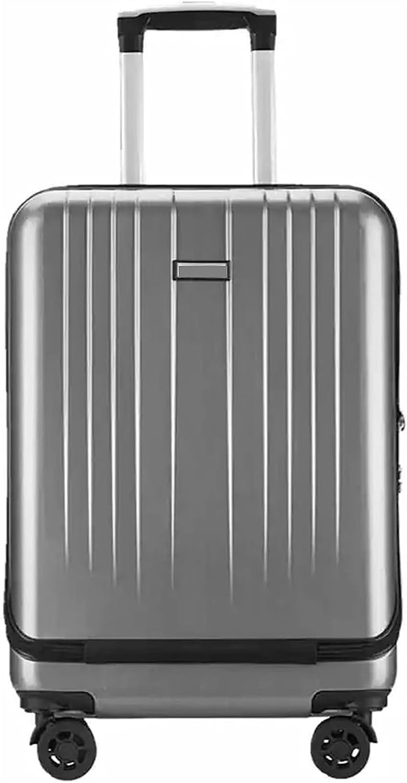 Valigia Valigie Custodia Rigida Ricaricabile con Porta USB Bagaglio A Mano Bagagli Business Bagaglio a Mano(Black)