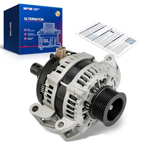 Image of KAX New Alternator Replacement for 2014-2022 Cherokee 3.2L 2015-2017 200 3.6L ER /IF, 160 Amp,12V,CW,SC6 Groove Pulley,Replace for 12886N,210-1237,AL6556X