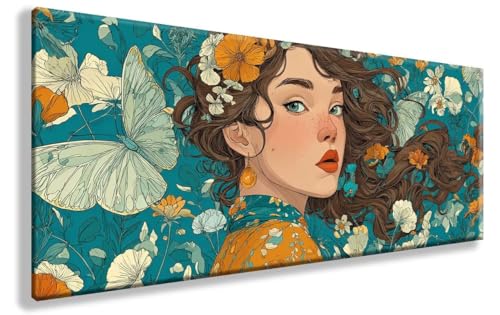 Dibujos Animados Diamond Painting Adultos, 5D Diamond Painting Mujer Pintura Diamante, DIY Dimond Art Crafts Pictures Embroidery Kit Pintura Diamante, Regalo Mujer, Decoracion Pared 90X180cm, Model286