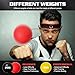 KTEBO Boxing Reflex Ball Headband Set - Includes 4 Different Balls and 2 Adjustable Headbands for Beginner Proficiency Improvement, Great Boxing Equipment, Perfect Stocking Stuffers