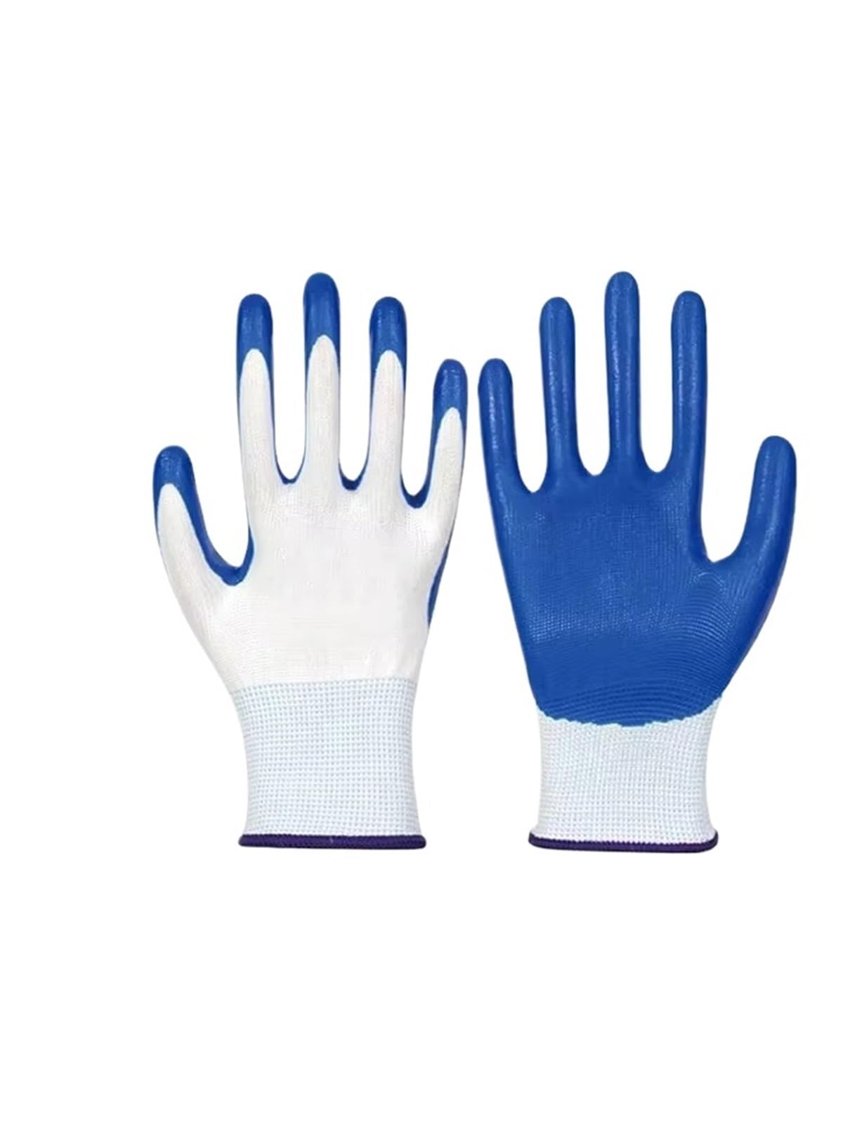 Guantes De Trabajo Antideslizantes 3 pares de guantes nitrilo transpirables antideslizantes for trabajos construcción(12 Pairs)