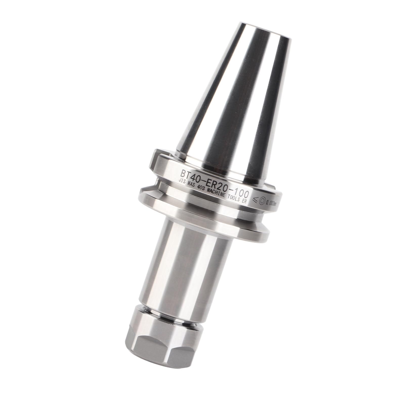 Portautensili a pinza BT40 – ER20 – 100, accessorio di fresatura CNC ad alta precisione, pinza a pinza ER20 di precisione per mandrino BT40 con range di serraggio da 1 a 13 mm,