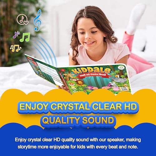 Image of Kiddale Dual 2‑in‑1 Combo Pack: Hindi Musical Panchatantra + Ramayana - Interactive Moral Tales & Shlokas for Kids, Bilingual Sound Storybooks