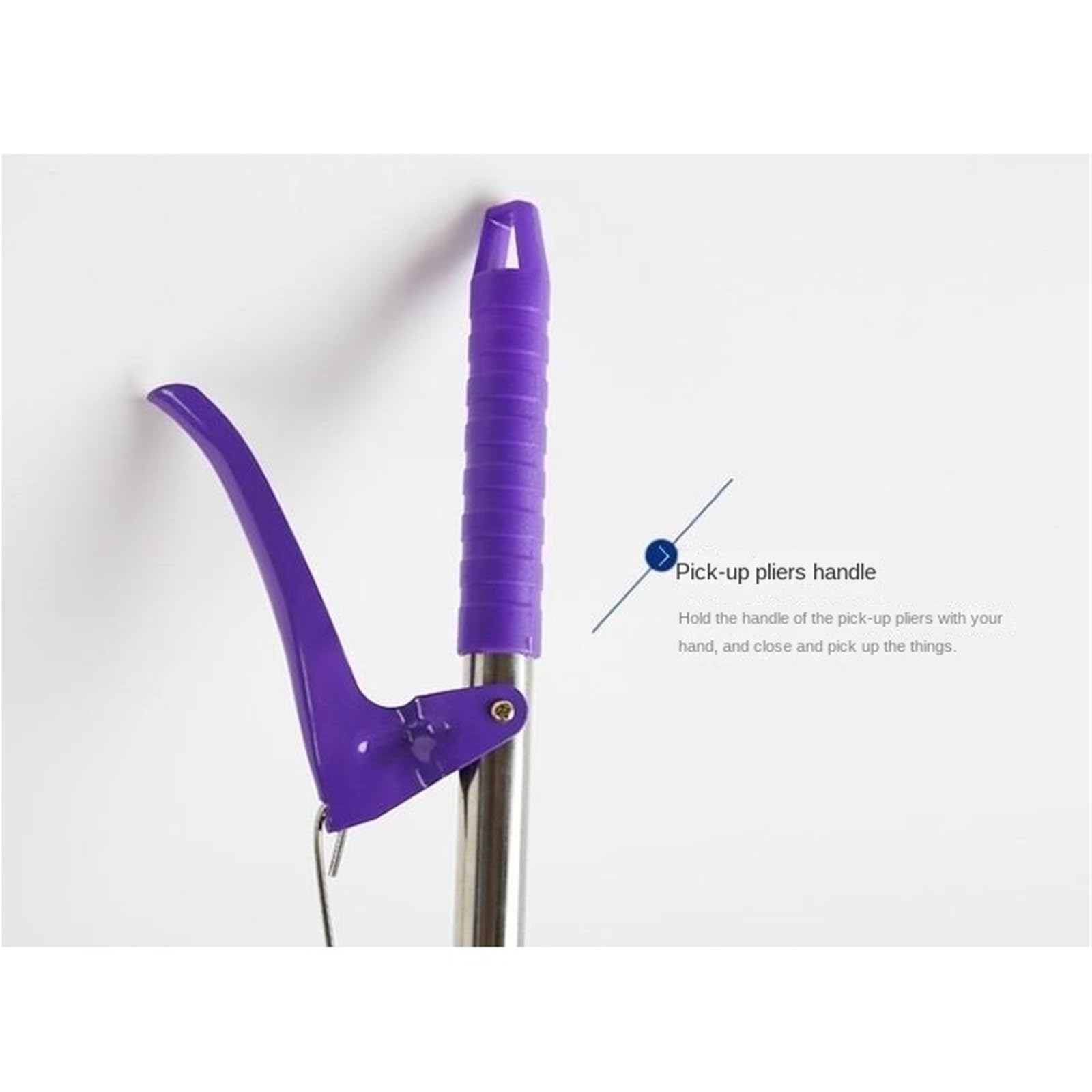 Pinza para Palos Ayuda De Alcance Ergonómica, Herramienta De Agarre Ligera, Garra De Alcance, Recogida De Basura De Metal Pinzas Extensibles para Viejos